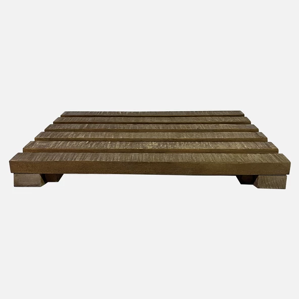 SZN Wood Kuro Ayak Standı Ladin Testere İzli 40x30x11 cm SZN-51-Teak