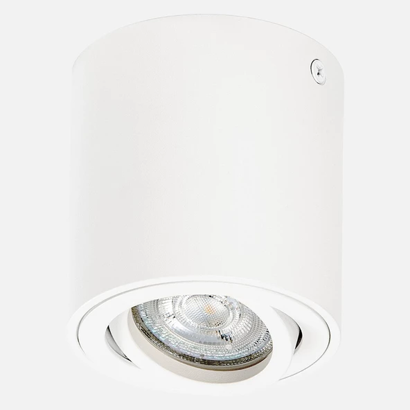 Surface Round Wt Gu10 Led Spot
