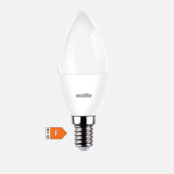 Ecolite 3'Lü Eko Paket 8.5W Led Mum Ampul / Beyaz Işık (6500K) - 1