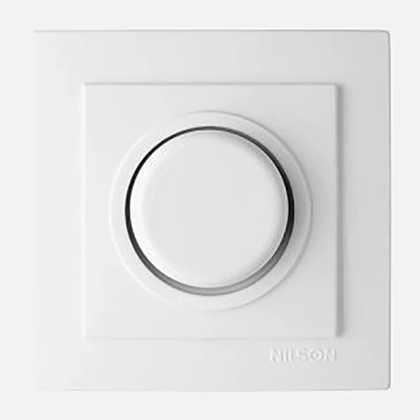 Nilson Touran Beyaz Led Dimmer Anahtar - 1