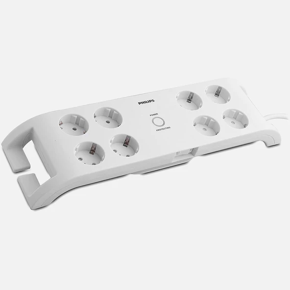 Philips SPN3080B/10 Çoklayıcı 900J 8'li Akım Korumalı Priz - 1