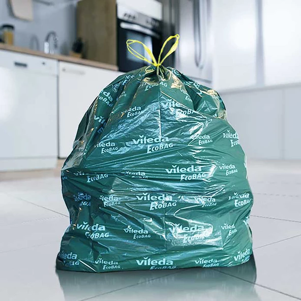 Vileda Büzgülü Çöp Torbası Büyük 10lu-50 Litre