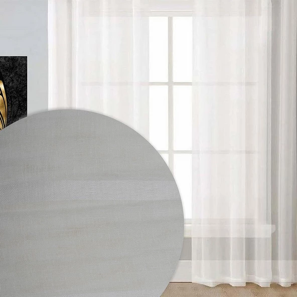 Premier Home Bantlı Keten Tül 300 270cm