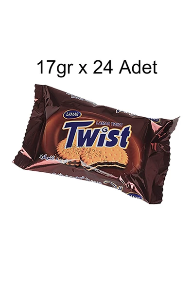 Twist çikolata 17 gr x 24 Adet Çıtır Lezzetli Alıştırmalık Kakaolu