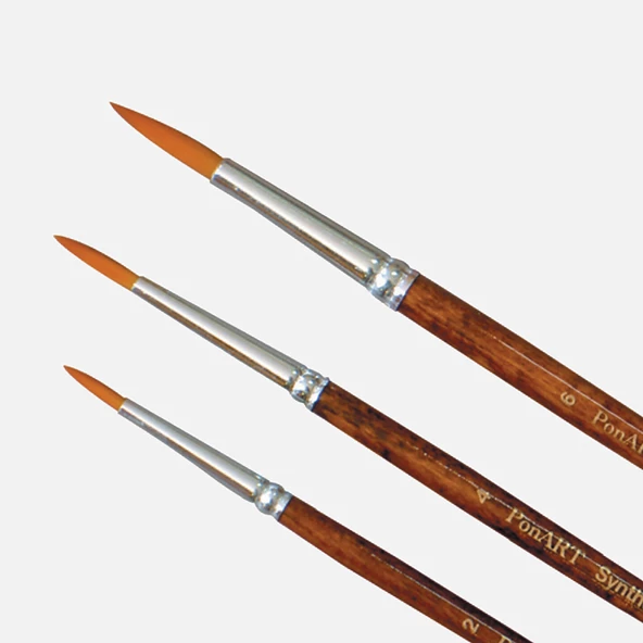 PonArt  123  Seri Sentetik Fırça No:0