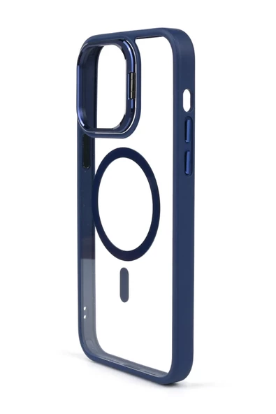 iphone 14  Kılıf Magsafe uyumlu Kamera Standlı +Lens koruyuculu Kapak - 2