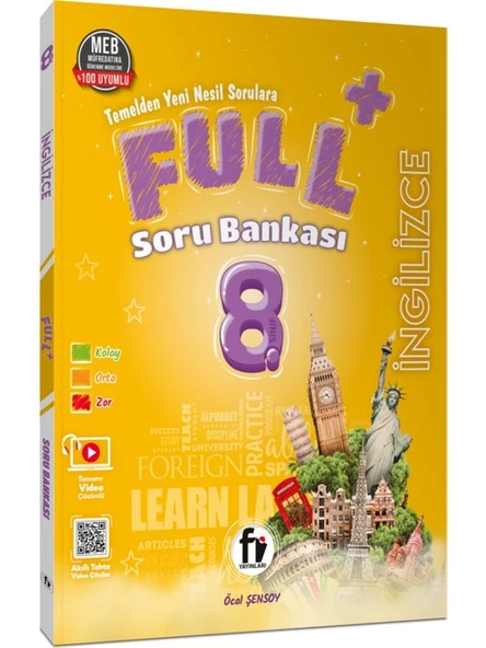 Fi Yayınları 8.Sınıf Full+ İngilizce Soru Bankası ürün görseli
