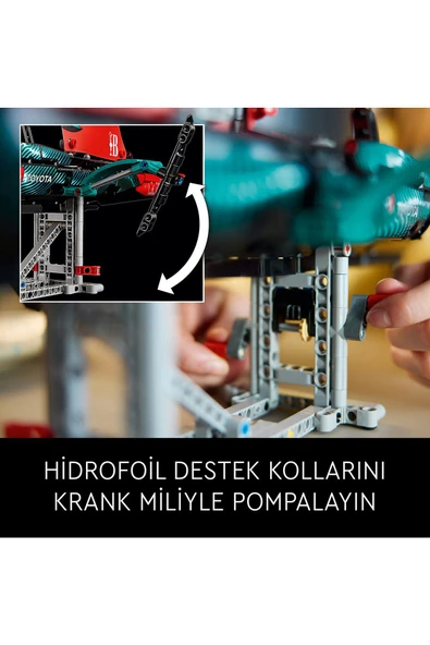 ® Technic Emirates Team New Zealand AC75 Yat 42174 - Yetişkinler için  Yapım Seti (962 Parça) - 8