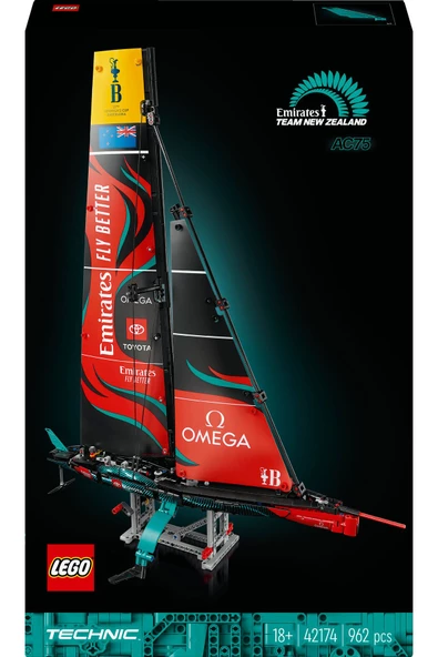 ® Technic Emirates Team New Zealand AC75 Yat 42174 - Yetişkinler için  Yapım Seti (962 Parça) - 4