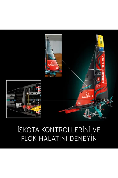 ® Technic Emirates Team New Zealand AC75 Yat 42174 - Yetişkinler için  Yapım Seti (962 Parça) - 9