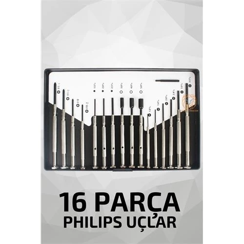 ModaCar Philips Uçlu 16 Parça Saat Telefon Tornavida Seti