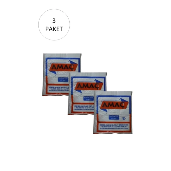 Şeffaf Hışır Atlet Poşet Küçük Boy 25x42 Cm 650 Gr (3 Paket-Takriben 900 Adet)