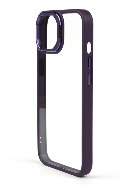 iphone 13 Pro Max Kılıf Kamera Standlı +Lens koruyuculu Kapak - 2