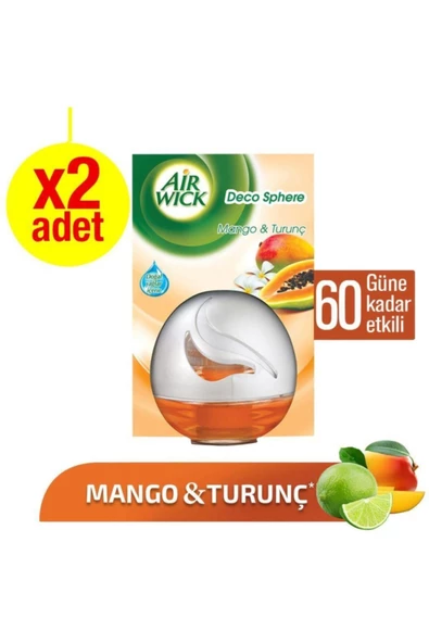 Air Wick Decosphere Mango ve Turunç Oda Kokusu 2x75 ml - Resim 5