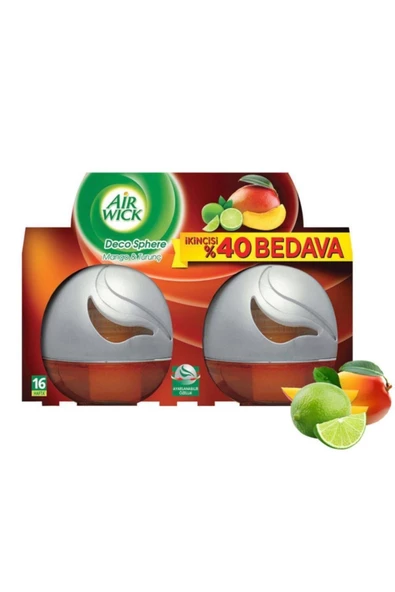 Air Wick Decosphere Mango ve Turunç Oda Kokusu 2x75 ml - Resim 6