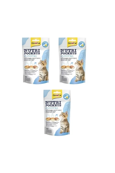 Nutripockets Kedi Ödülü Junior Mix 60 Gr X 3 Adet