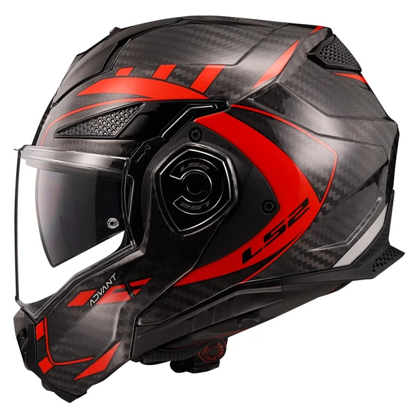 LS2 ADVANT X KARBON FUTURE KIRMIZI KASK - 11