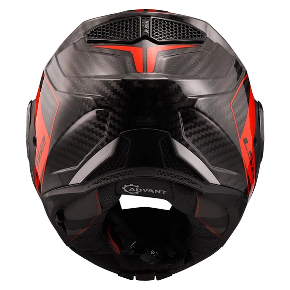 LS2 ADVANT X KARBON FUTURE KIRMIZI KASK - 5