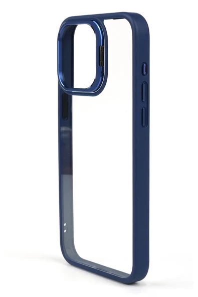 iphone 13 Kılıf Kamera Standlı +Lens koruyuculu Kapak - 2