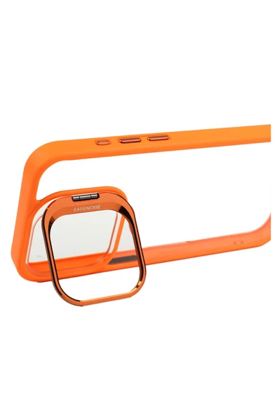 iphone 14 Pro Max Kılıf Kamera Standlı +Lens koruyuculu Kapak - 3