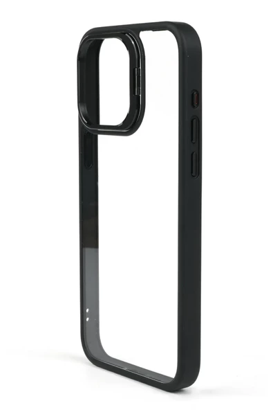 iphone 14 Pro Max Kılıf Kamera Standlı +Lens koruyuculu Kapak - 2