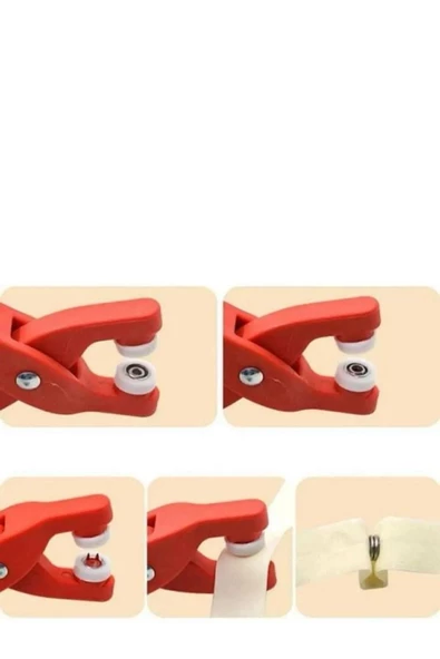 9.5 Mm PLASTİK Çıt Çıt, El Pensesi, Set- Gömlek Ve Bebe Çıtçıt Montaj Seti Düğme Pensesi - 3