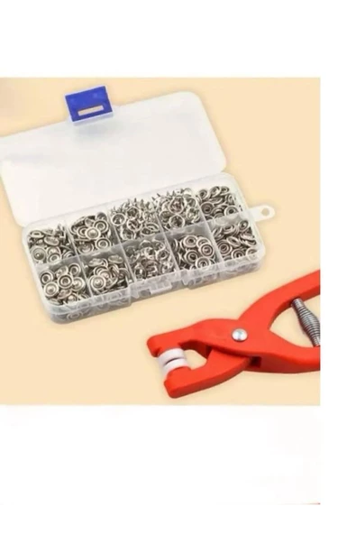 9.5 Mm PLASTİK Çıt Çıt, El Pensesi, Set- Gömlek Ve Bebe Çıtçıt Montaj Seti Düğme Pensesi - 2