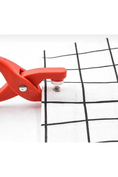 9.5 Mm PLASTİK Çıt Çıt, El Pensesi, Set- Gömlek Ve Bebe Çıtçıt Montaj Seti Düğme Pensesi - 5