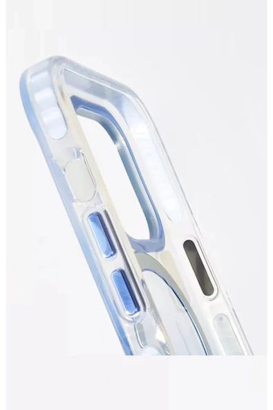 iphone 14 Pro Max Kılıf Magsafe uyumlu Renk geçişli Darbe emici Kapak - 5