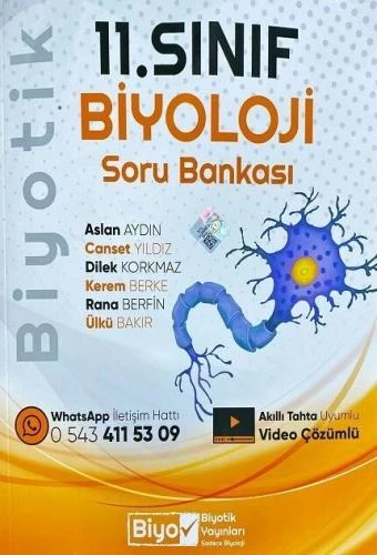 11.Sınıf Biyoloji Soru Bankası Biyotik