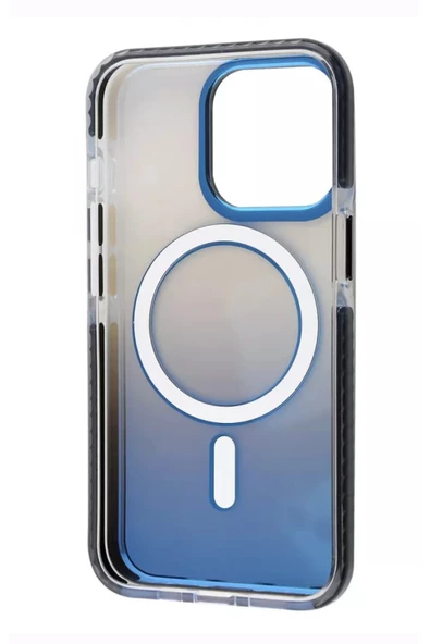 iphone 14 Pro Max Kılıf Magsafe uyumlu Renk geçişli Darbe emici Kapak - 3