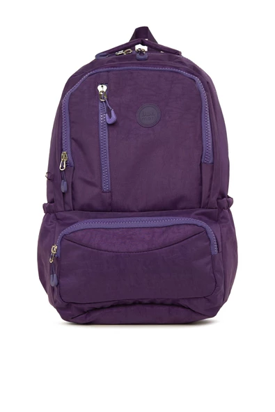 Bagmori Mor Oval Cepli Dik Fermuarlı Büyük Paraşüt Sırt Çantası ürün görseli