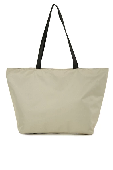 Bagmori Vizon Çizgili Beach Bag Baskılı Plaj Çantası - Resim 3