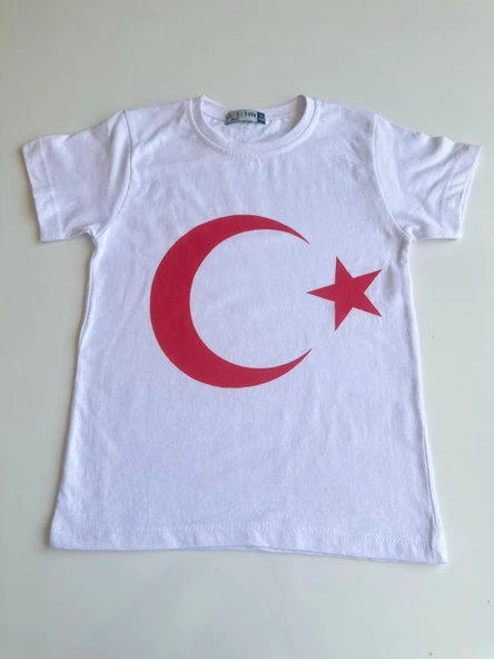 GALA ay yıldızlı türk bayraklı Tişört UNİSEX - 4