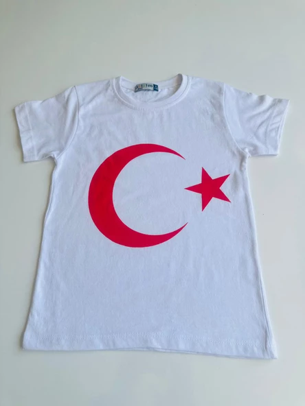 GALA ay yıldızlı türk bayraklı Tişört UNİSEX - 2