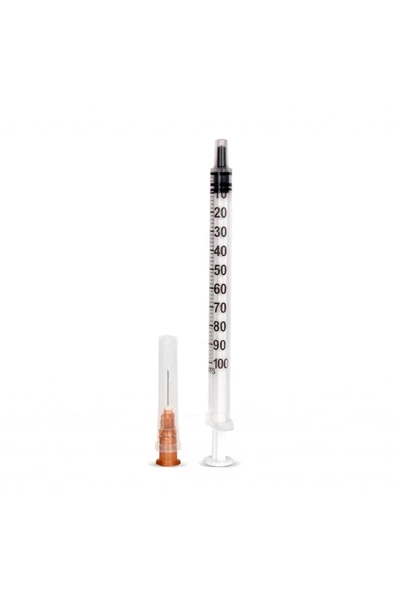 GENJECT - 1 ML 3 PARÇA 26G 0.45X13MM İĞNELİ İNSÜLİN ENJEKTÖRÜ (50 ADET)