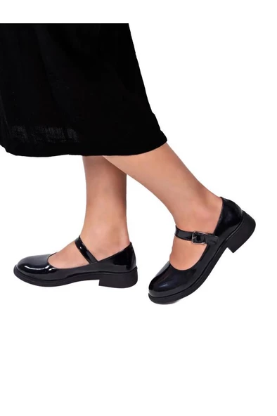 Papuçcity Fendii 02984 Ortopedik Kısa Topuklu Babet Kadın Ayakkabı - 3