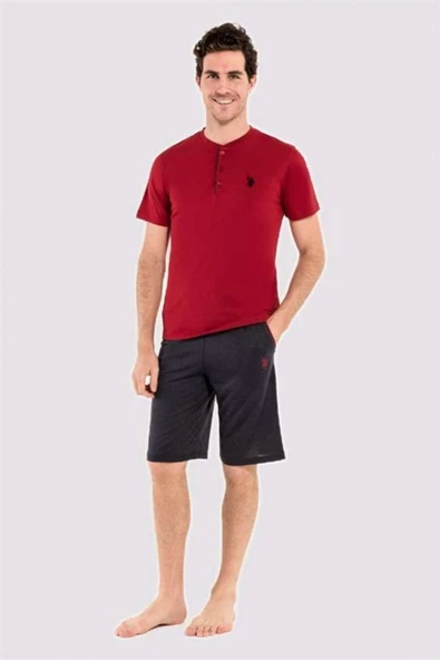Erkek Bordo 3 Lü Pijama Takım - 2