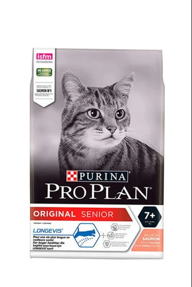 Original Senior +7 Somonlu Yaşlı Kedi Maması 3 Kg