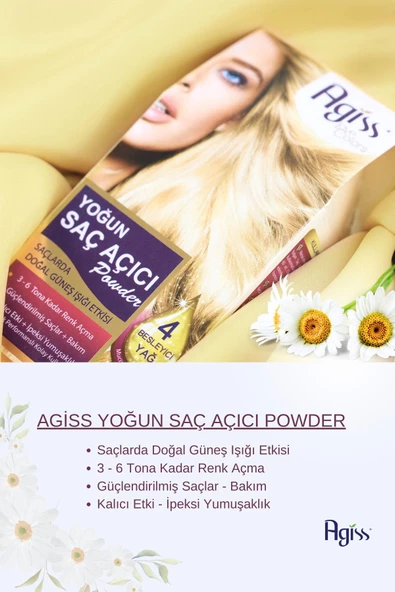 Agiss Yoğun Saç Açıcı Powder 4 - Besleyici Yağ - 3