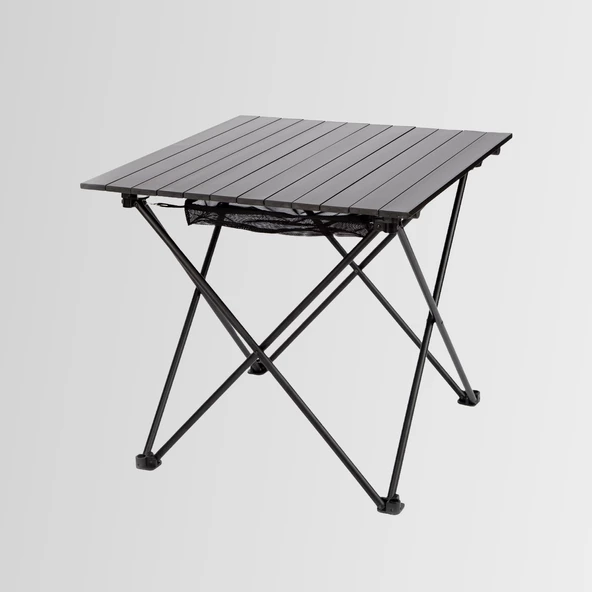 FUNKY CHAIRS Siyah Katlanabilir Kamp Masası Büyük (71 x 68 x 62cm)