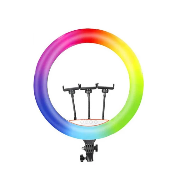 Tripod Telefon Tutucu Ring Light  RGB Light 45cm Işıklı (heptek)