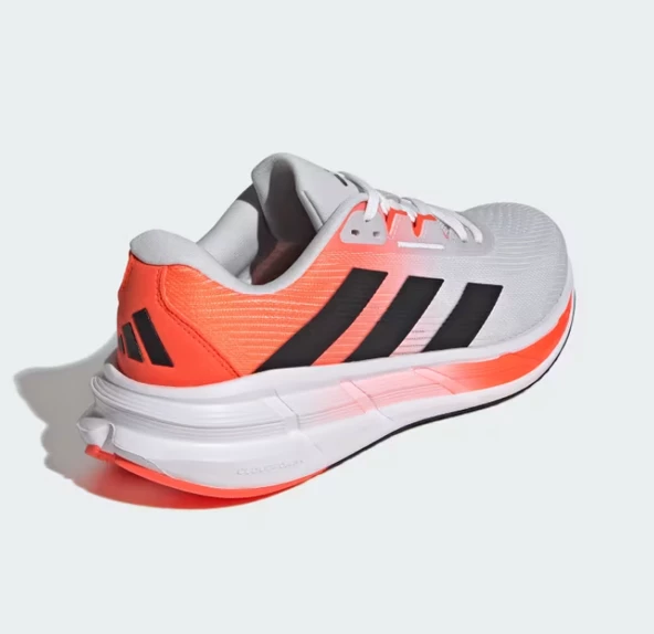 adidas Questar3 Dash Gri Çekirdek Siyah Güneş Kırmızısı Spor Ayakkabı ID6315 - Resim 4