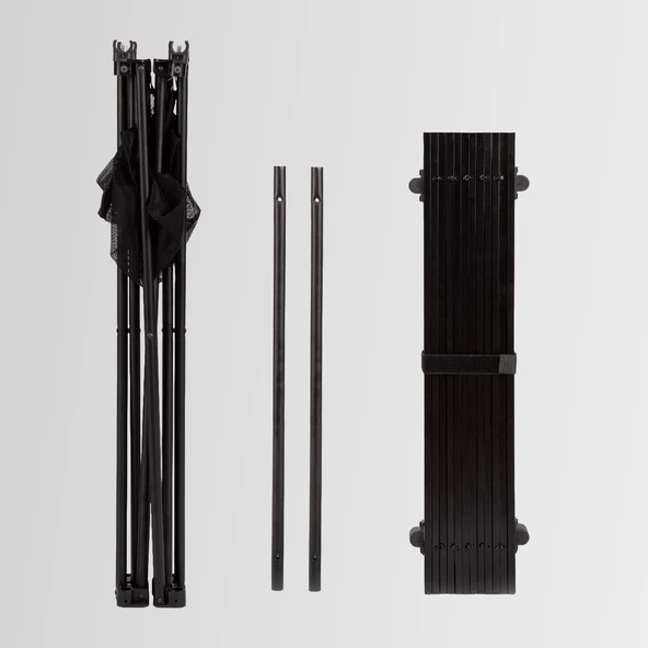 FUNKY CHAIRS Siyah Katlanabilir Kamp Masası Büyük (71 x 68 x 62cm) - 4