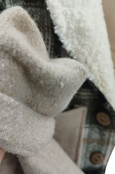 Erkek Bebek Takım Ekose Ceket Sweat Pantolon Yeşil - 5