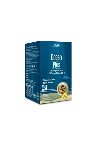 Ocean Plus Omega 3 1200 Mg Balık Yağı 30 Kapsül