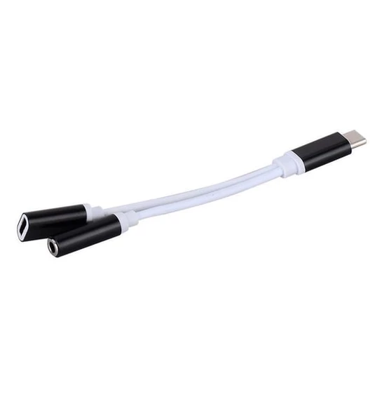 Type C - 3,5mm Kulaklık Type C Şarj Çevirici - 3