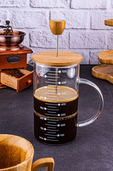Kapris Leonardo Isıya Dayanıklı French Press 700 Ml B5570 - 2