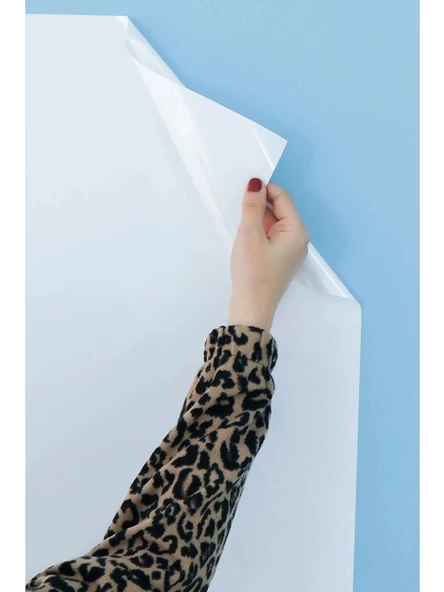 2 Adet 120 x 90 Cm Yapışkansız Statik Manyetik Akıllı Kağıt Tahta - Beyaz - 2