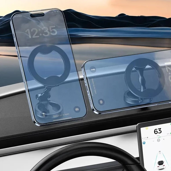 E2M 360° DERECE DÖNEBİLEN MANYETİK TELEFON TUTUCU - 3